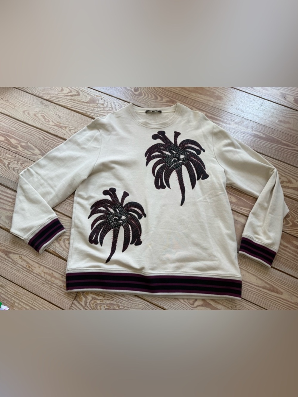Roberto Cavalli palm tree crewneck size xl - Picture 1 of 4